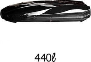 Dakkoffer 440L zwart profiel