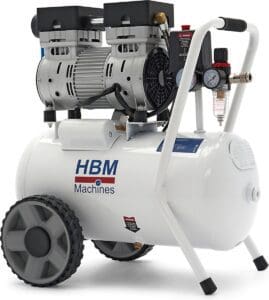 HBM machines 24 Liter 1 PK Professionele Low Noise Compressor