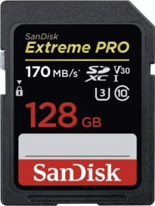 SanDisk Extreme Pro SDXC 128GB - V30 U3 UHS-I