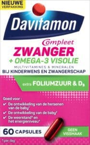 Davitamon Mama Compleet Zwanger Omega 3 Visolie met Foliumzuur - Multivitamine zwangerschap