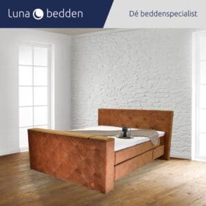 Luna Bedden - Boxspring Amsterdam - 200x200 Compleet Antraciet Elektrisch verstelbaar & Tv-lift