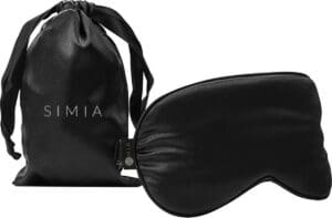 SIMIA™ Premium Zijden Slaapmasker + Opbergzakje - 100% Verduisterend