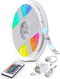 B.K.Licht – LED Strip 10 meter – Light strip – RGB LED Verlichting – met afstandsbediening – licht strip dimbaar