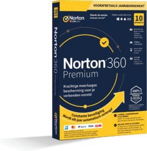 Norton 360 Premium 2020 - 10 Apparaten - 1 Jaar - 75GB - Nederlands - Windows MAC Android iOS Download