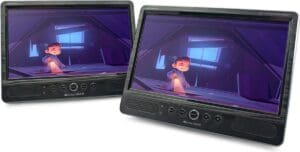Caliber Draagbare DVD speler Auto Set met 2 DVD spelers en 2 Schermen 10 Inch Scherm USB Koptelefoonaansluiting (MPD2010T)