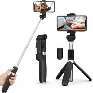 Elqing Selfie Stick Universeel - Tripod - 3in1 SelfieStick - Bluetooth - Selfie Stick Tripod